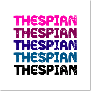 Thespian Retro Shirt. Posters and Art